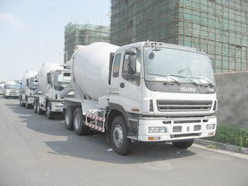 8m3 , 9m3 , 10m3 ISUZU Mobile Concrete Mix Truck 6x4 With Hydraulic System