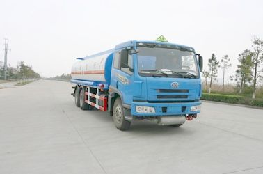 Faw 6x4 220HP Carbon Steel Gasoline Delivery Truck , Crude Oil Truck