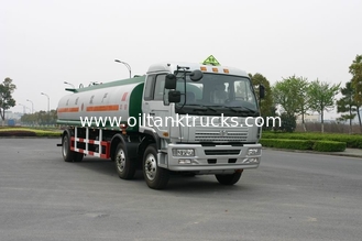 Jinggong Chassis 6x2 For Transport Petroleum , Diesel Oil 220HP Carbon Steel Fuel Delivery Truck 21cbm