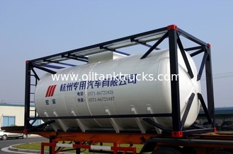 Stainless Steel 20ft Liquid Tank Container 26000L International Shipping Standard